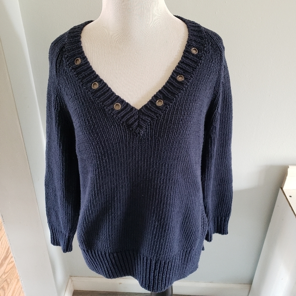 Anthropologie MOTH Chunky Knit Pullover Sweater